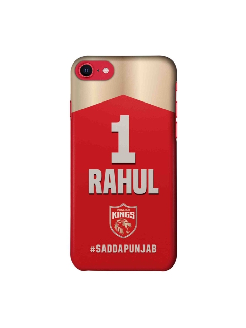 

CelfieDesign Red & White Punjab Kings Printed iPhone SE 2020 Slim Back Case