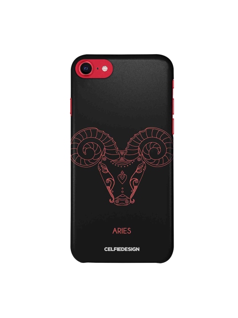 

CelfieDesign Black & Pink Printed iPhone SE 2020 Slim Back Case