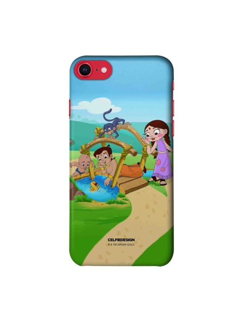 

CelfieDesign Blue & Green Chota Bheem Printed iPhone SE 2020 Slim Back Case