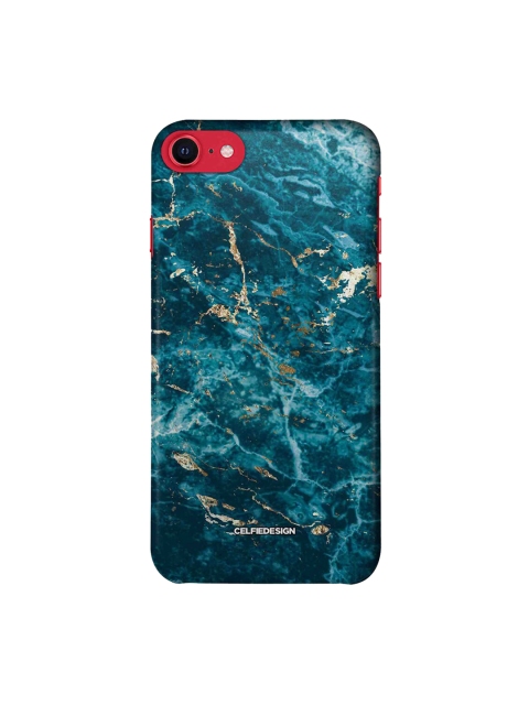 

CelfieDesign Blue & White Printed iPhone SE 2020 Slim Back Case