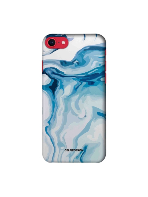 

CelfieDesign White & Blue Liquid Funk iPhone SE 2020 Slim Back Case