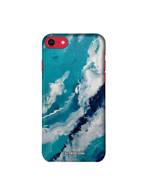 

CelfieDesign Blue & White Frothy Waves iPhone SE 2020 Slim Back Case