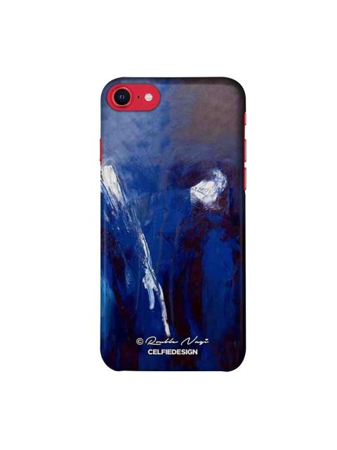 

CelfieDesign Blue & White Rainfall iPhone SE 2020 Slim Back Case