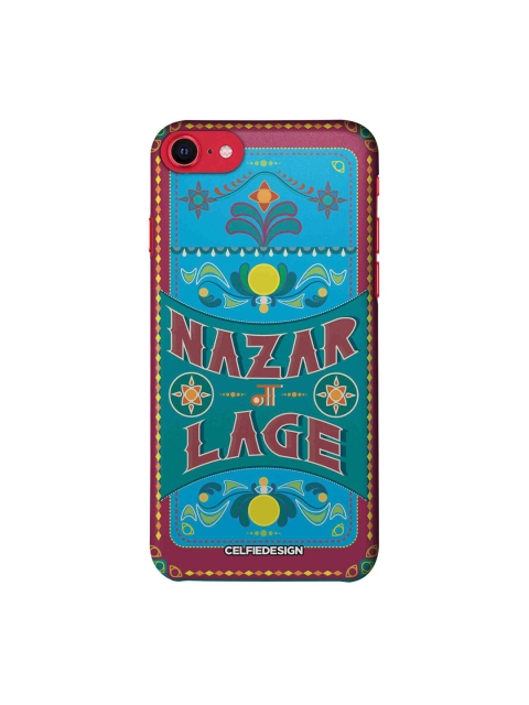 

CelfieDesign Blue & Red Nazar Na Lage iPhone SE 2020 Slim Back Case