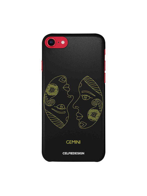

CelfieDesign Black & Yellow Gemini iPhone SE 2020 Slim Back Case