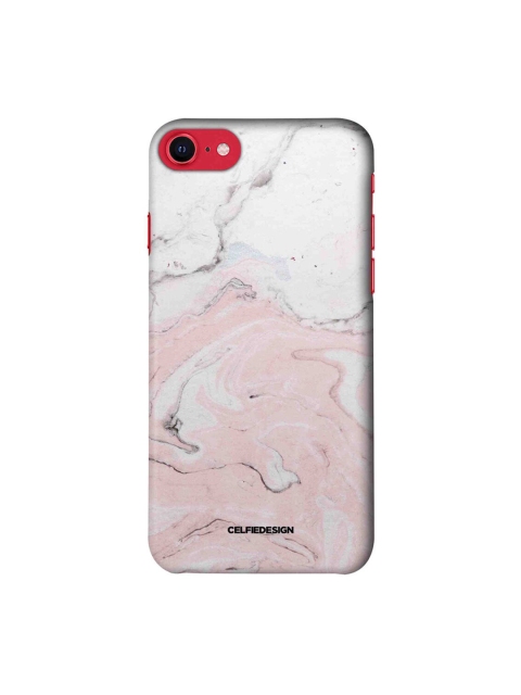 

CelfieDesign White & Pink iPhone SE 2020 Slim Back Case