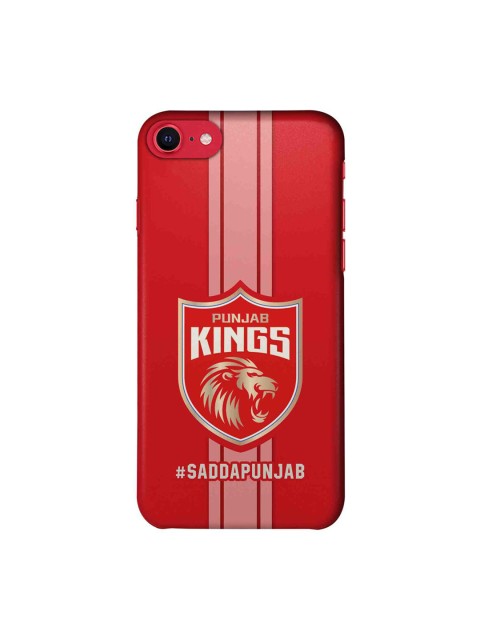 

CelfieDesign Red & White Punjab Kings Stripes iPhone SE 2020 Slim Back Case