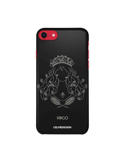 

CelfieDesign Black & White Virgo iPhone SE 2020 Slim Back Case