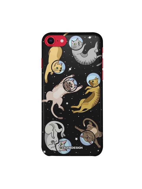 

CelfieDesign Black Cat In Space iPhone SE 2020 Slim Back Case