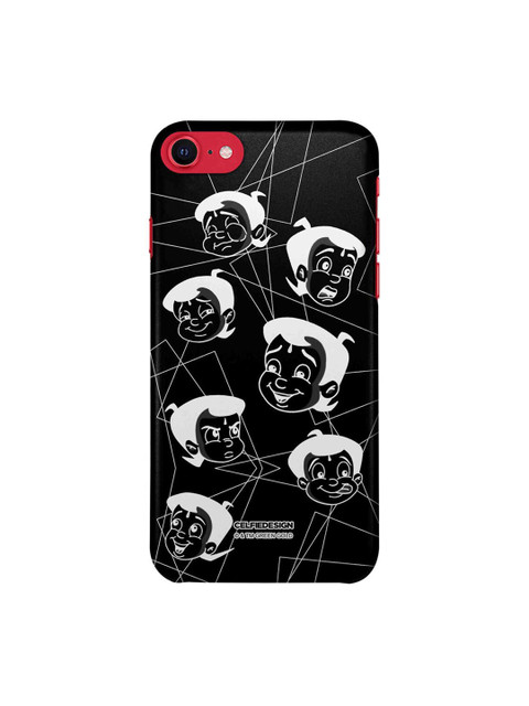 

CelfieDesign Black & White Chota Bheem Printed iPhone SE 2020 Slim Back Case