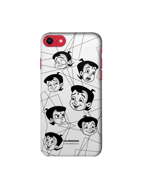 

CelfieDesign White & Black Moods Of Bheem iPhone SE Slim Back Case