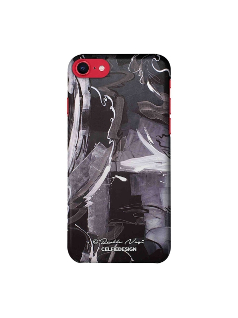 

CelfieDesign Grey & Black Flashback iPhone SE 2020 Slim Back Case