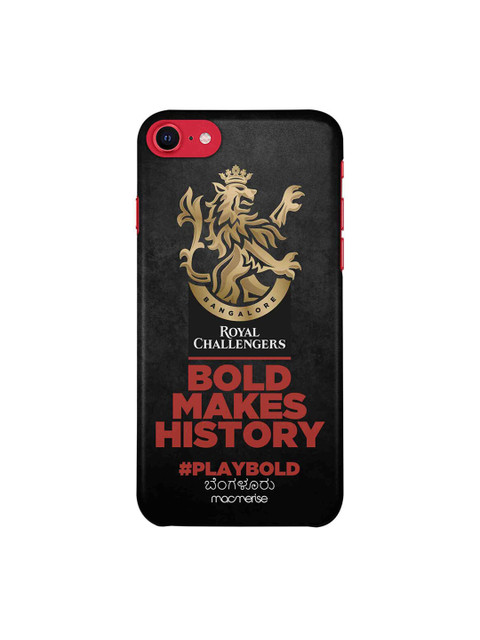 

CelfieDesign Black & Red Bold Makes History iPhone SE 2020 Slim Back Case