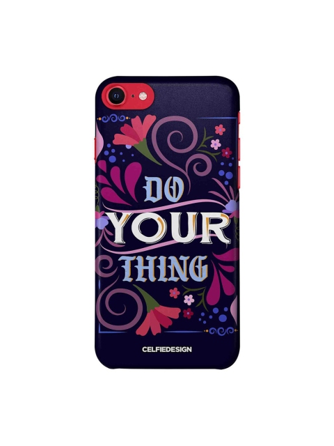 

CelfieDesign Navy Blue & Pink Do Your Thing iPhone SE 2020 Slim Back Case