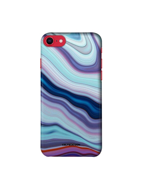 

CelfieDesign Blue & White Liquid Funk Purple iPhone SE 2020 Slim Back Case