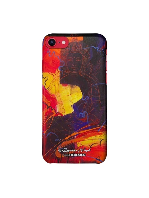 

CelfieDesign Red & Yellow Moksha iPhone SE 2020 Slim Back Case