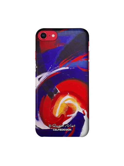 

CelfieDesign Blue& Red Waves iPhone SE 2020 Slim Back Case