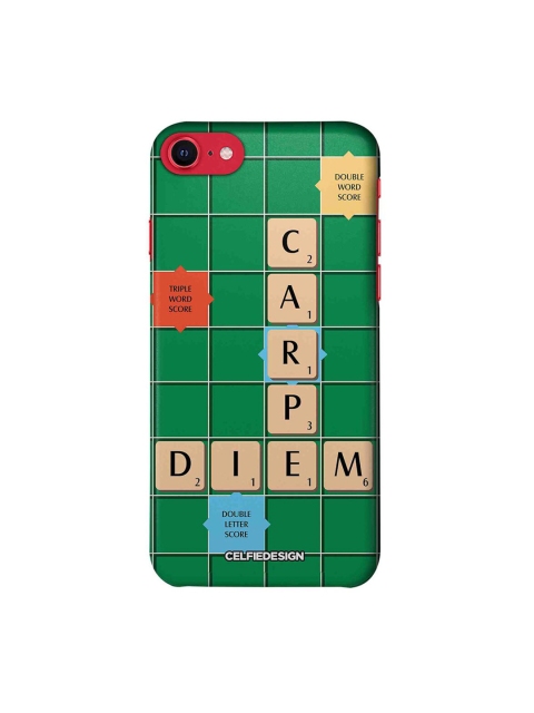 

CelfieDesign Green & Red Scrabble Game iPhone SE 2020 Slim Back Case