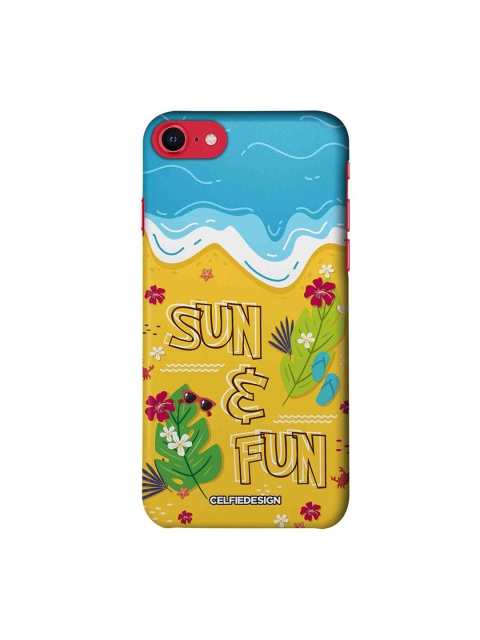 

CelfieDesign Blue & Yellow Sun And Fun Printed iPhone SE 2020 Slim Back Case