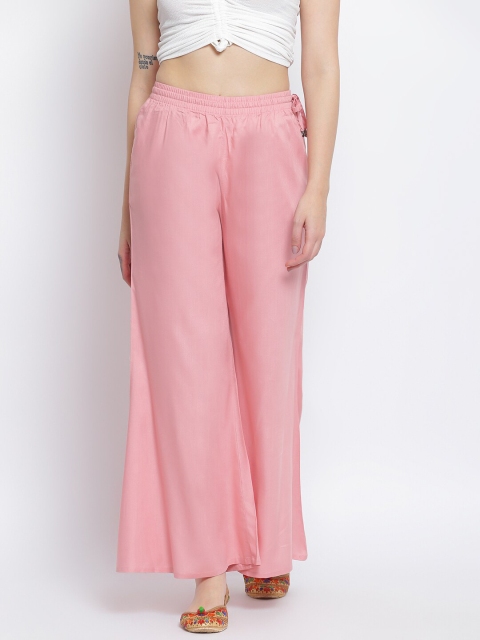 

Lakshita Women Pink Chambray Palazzos
