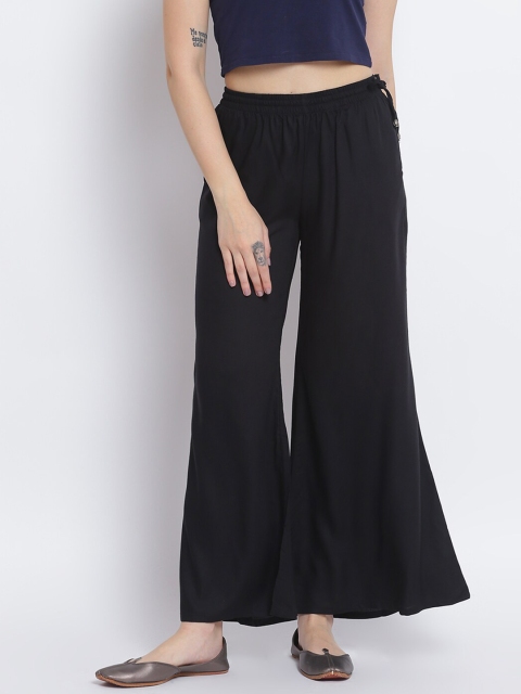 

Lakshita Women Black Chambray Palazzos