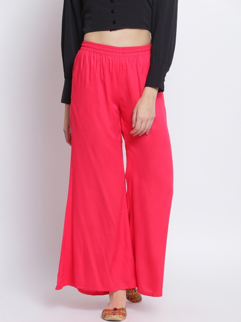 

Lakshita Women Magenta Chambray Palazzos