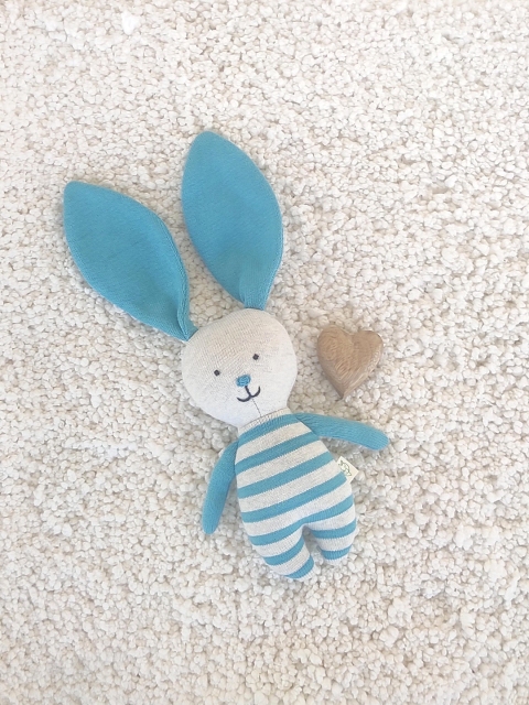 

Greendeer Kids Blue & White Organic Brain Soft Toy