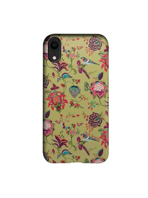 

CelfieDesign Green & Pink Payal Singhal Chidiya Printed iPhone XR Slim Back Case