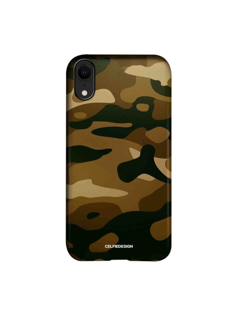 

CelfieDesign Brown & Black Camo Field Drab iPhone XR Slim Back Case