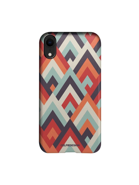 

CelfieDesign Orange & Black Symmetric Cheveron Printed iPhone XR Slim Back Case