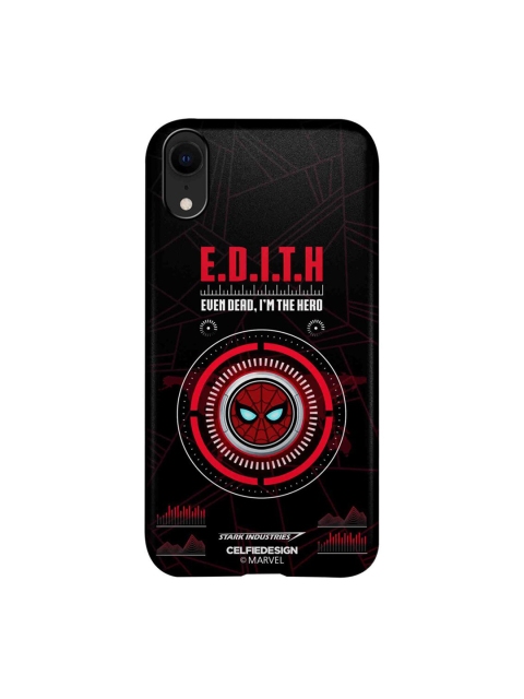 

CelfieDesign Black & Red Hello Edith iPhone XR Slim Back Case