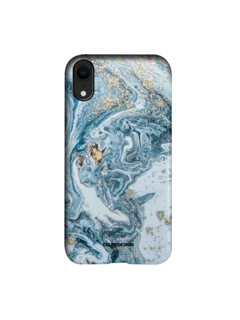 

CelfieDesign Blue & White iPhone XR Slim Back Case