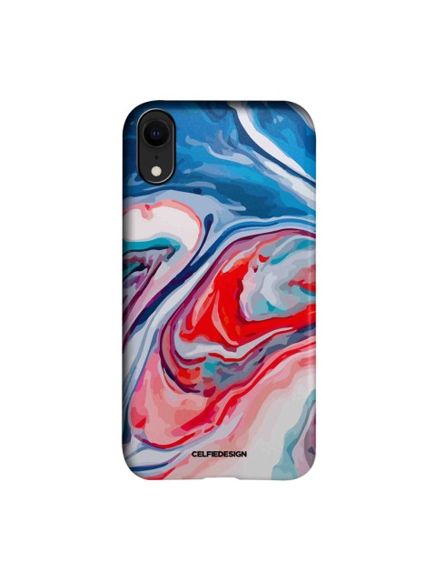 

CelfieDesign Blue & Pink Liquid Funk Printed iPhone XR Slim Back Case