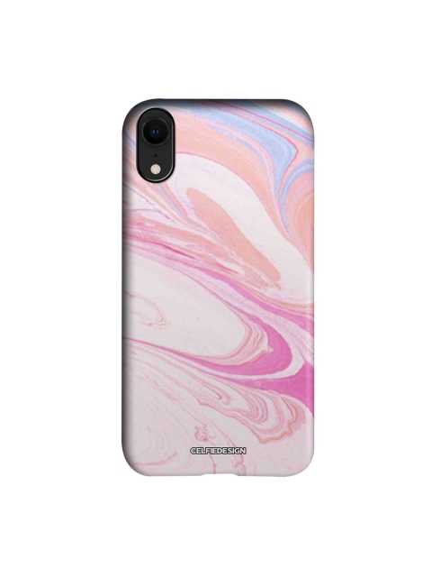

CelfieDesign Pink & White Marble Petal Printed iPhone XR Slim Back Case