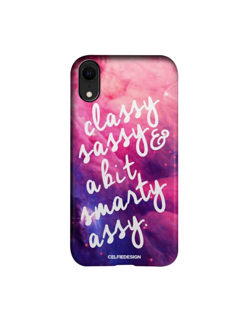 

CelfieDesign Pink & Blue Smarty Assy iPhone XR Slim Back Case