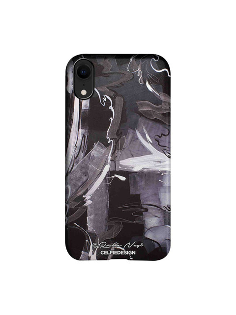 

CelfieDesign Black & Grey iPhone XR Slim Back Case