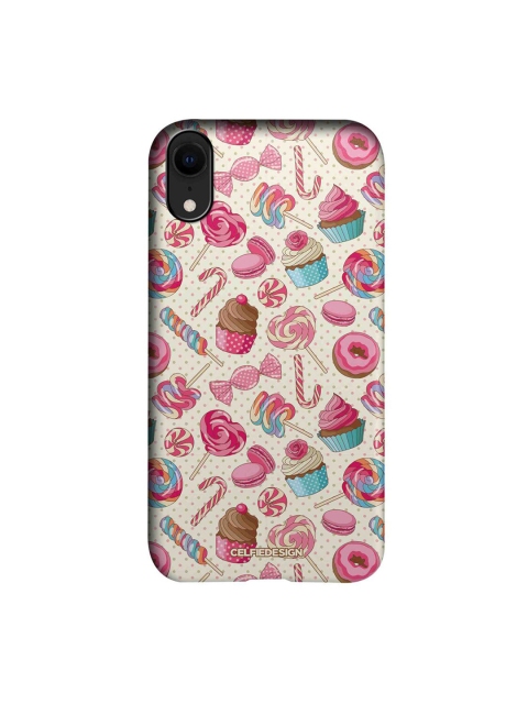 

CelfieDesign Beige & Pink Sugar Rush Printed iPhone XR Slim Back Case