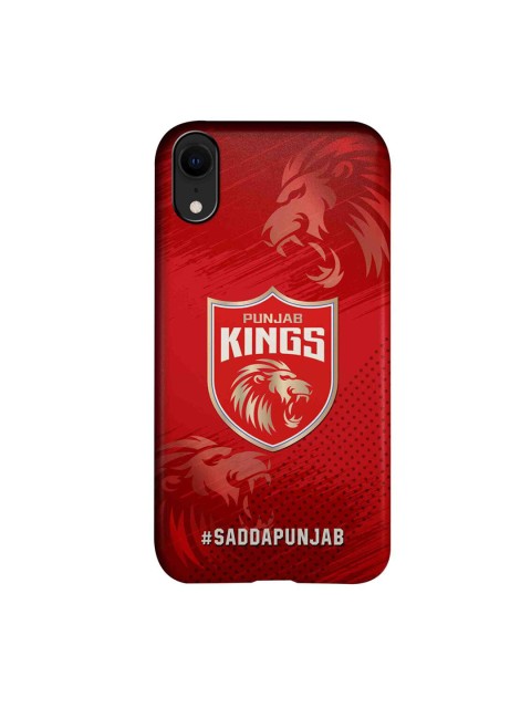 

CelfieDesign Red & White Punjab Kings Crest iPhone XR Slim Back Case