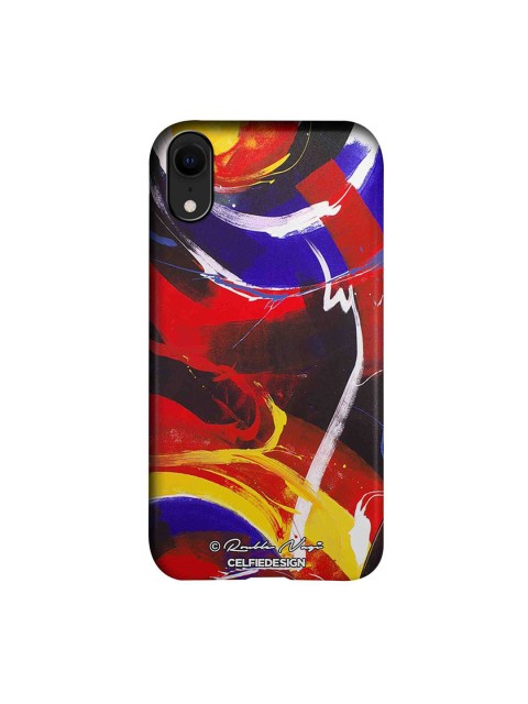 

CelfieDesign Blue & Red New World iPhone XR Slim Back Case