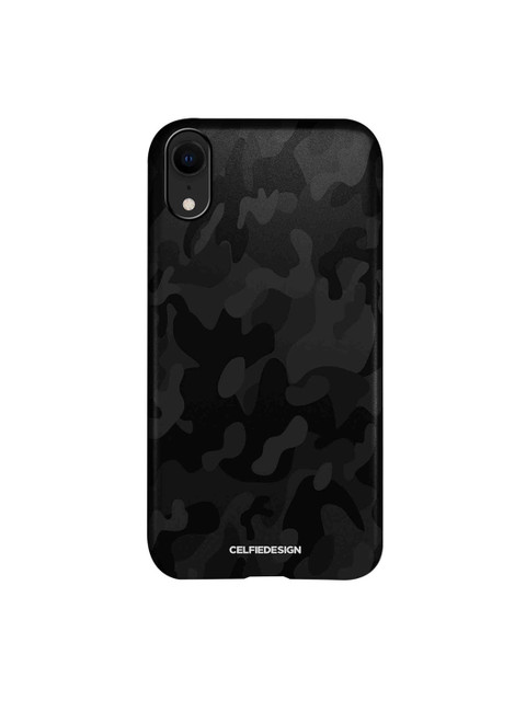 

CelfieDesign Black Camo iPhone XR Slim Back Case