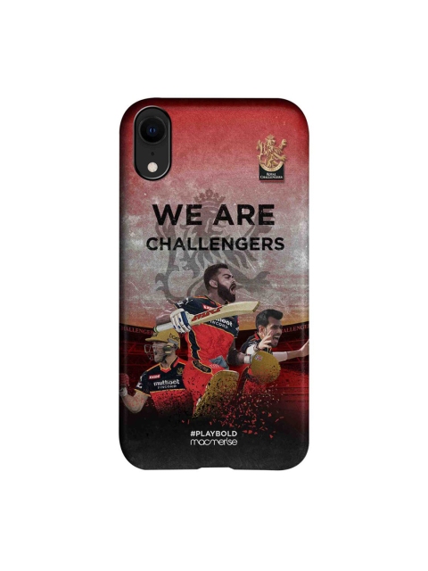 

CelfieDesign Red & Black RCB Celebration Printed iPhone XR Slim Back Case