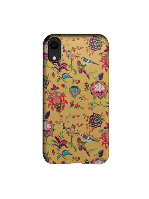 

CelfieDesign Yellow & Coral Payal Singhal Chidiya iPhone XR Slim Back Case