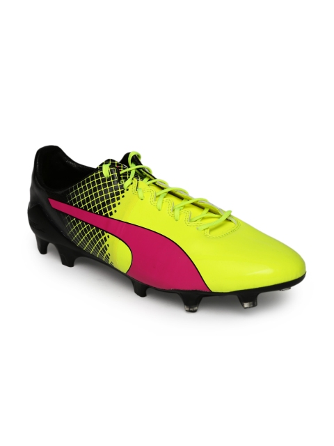 

Puma Men Fluorescent Green evoSPEED 1.5 FG Football Shoes