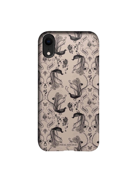 

CelfieDesign Beige & Black Payal Singhal Blush Arabic Jannat Printed iPhone XR Slim Back Case