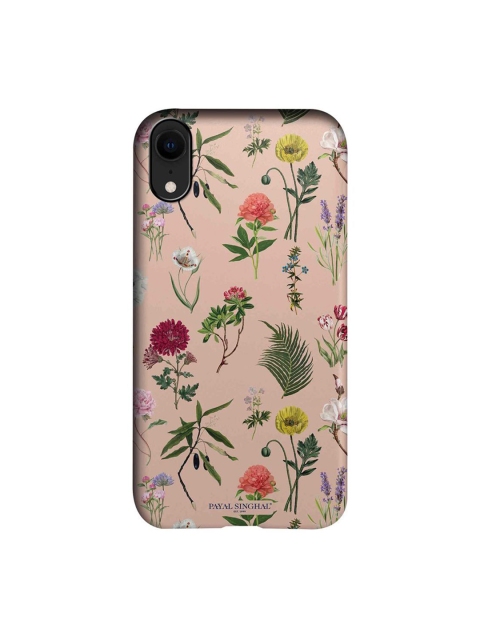 

CelfieDesign Pink & Green Payal Singhal Bageecha Printed iPhone XR Slim Back Case