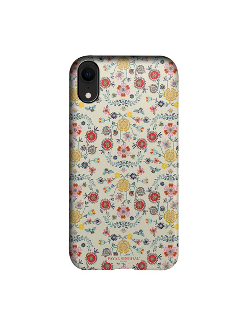 

CelfieDesign Beige & Red Payal Singhal Spring Printed iPhone XR Slim Back Case