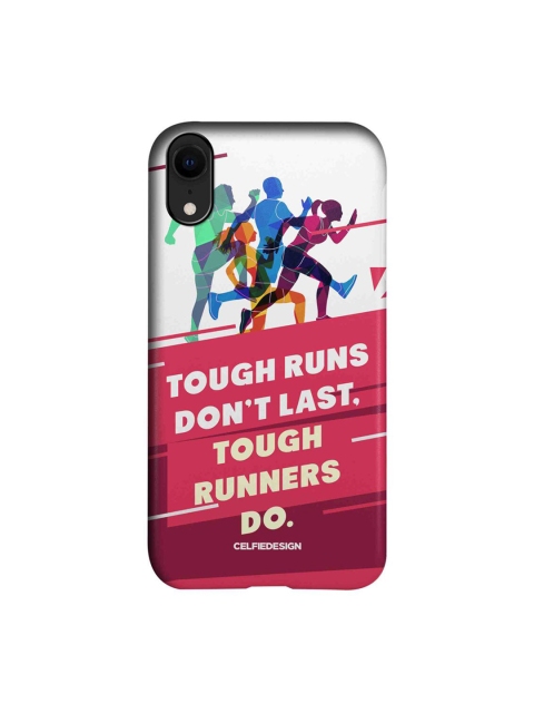 

CelfieDesign White & Pink Tough Runners iPhone XR Slim Back Case