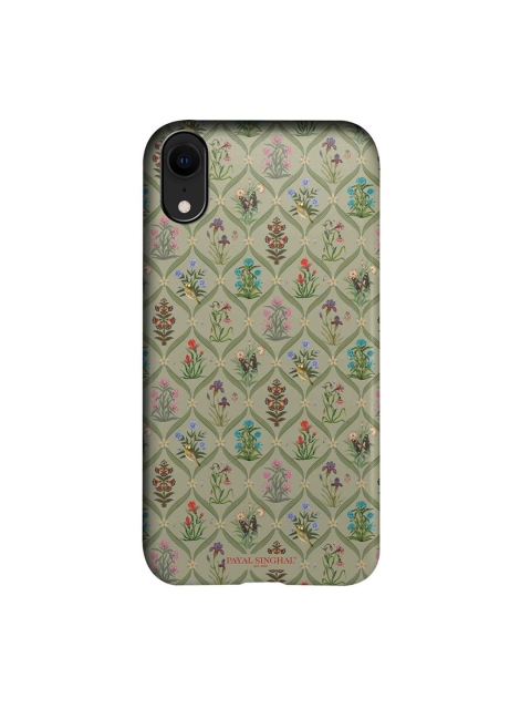 

CelfieDesign Green & Blue Payal Singhal Mughal Motifs iPhone XR Slim Back Case