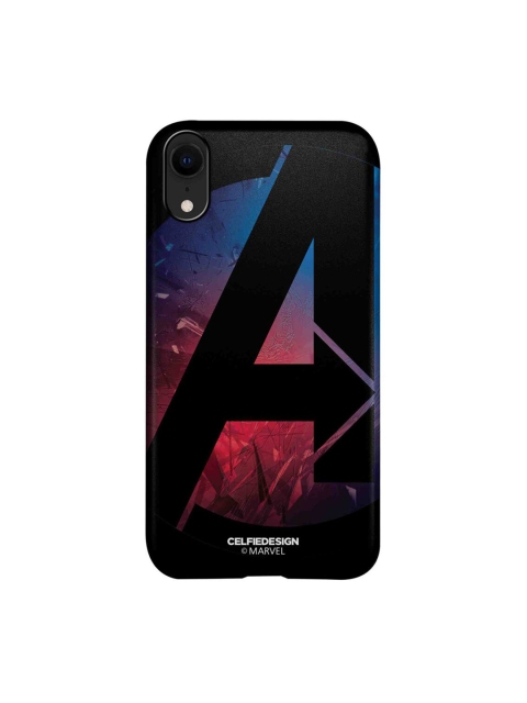 

CelfieDesign Black & Pink A For Avengers iPhone XR Slim Back Case