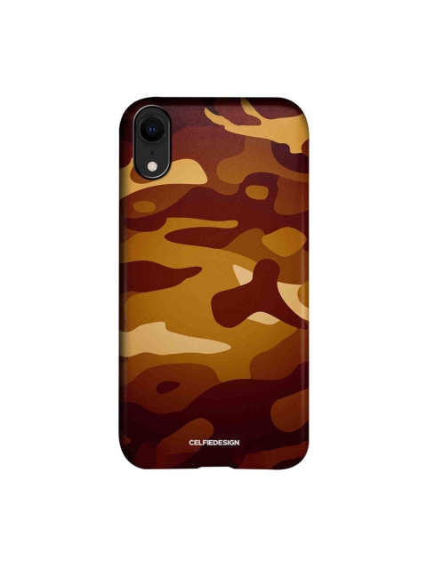 

CelfieDesign Brown & Beige Camo Saddle Printed iPhone XR Slim Back Case